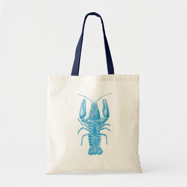Blue Lobster Tote Bag (Front)