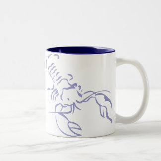 Blue Lobster Two-Tone Coffee Mug