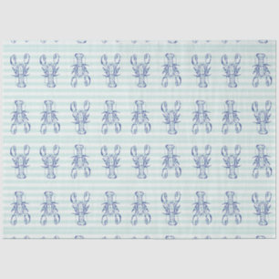 Blue Lobsters Tissue Paper