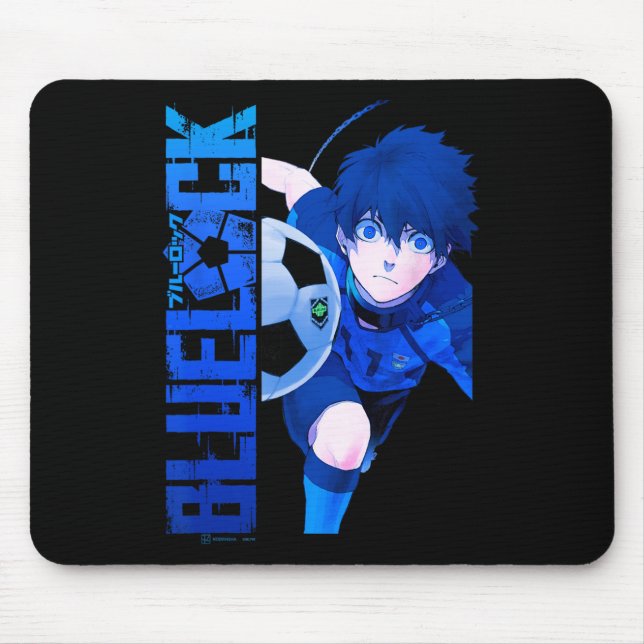 Blue Lock Blue Soccer Ll Split Panels  Mouse Pad (Front)