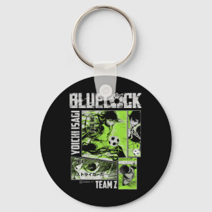 Blue Lock Yoichi Isagi Split Soccer Panels Key Ring