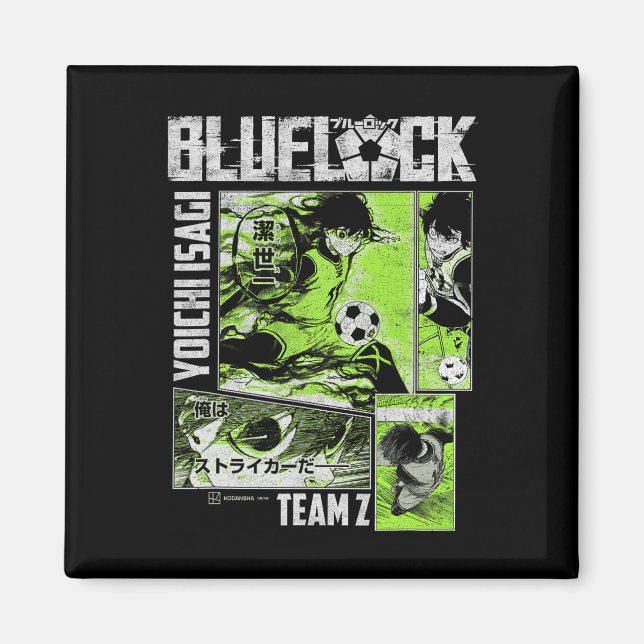 Blue Lock Yoichi Isagi Split Soccer Panels  Magnet (Front)