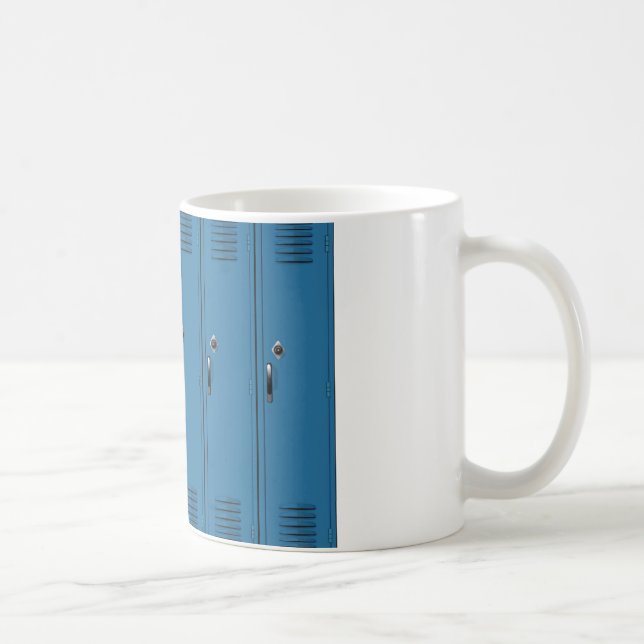 Blue Locker Doors Coffee Mug (Right)