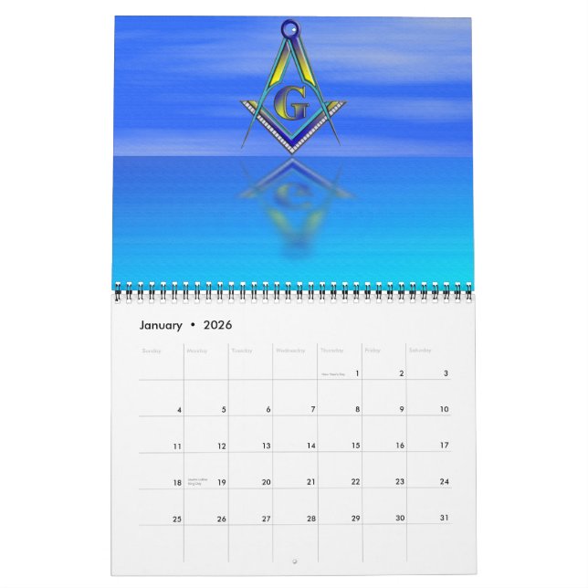 BLUE LODGE Calendar (Jan 2026)