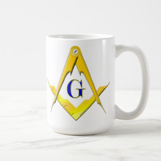 Blue Lodge Square & Compasses Masonic Mug