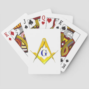 Blue Lodge Square & Compasses Playing Cards