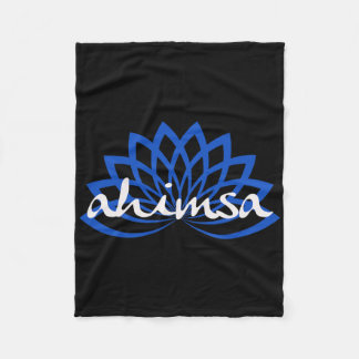 Blue Lotus Ahimsa Fleece Blanket