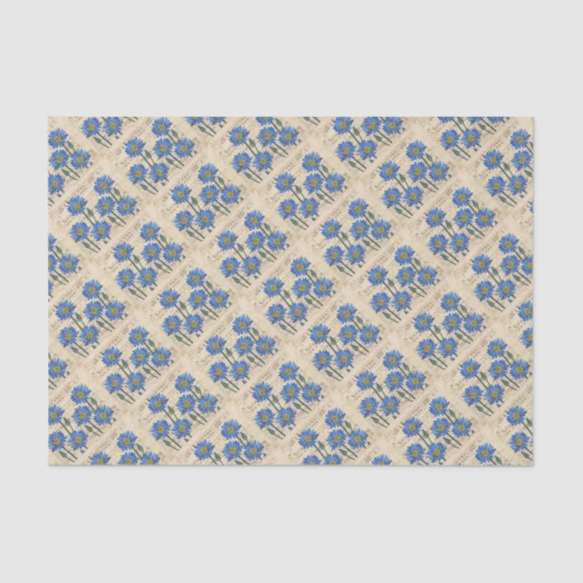 Blue Lotus Dream Tissue Paper (Front)