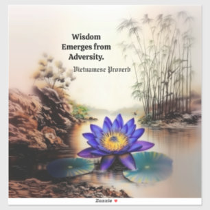 Blue Lotus Emerging from Muddy Waters (Vietnamese)