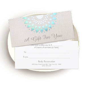 Blue Lotus Health and Wellness Gift Certificate