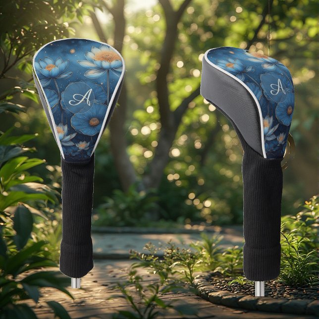 Blue Lotus Pond Serenity Symbol Renewal Spiritual Golf Head Cover (Blue Lotus Pond Serenity Symbol Renewal Spiritual Golf Head Cover)