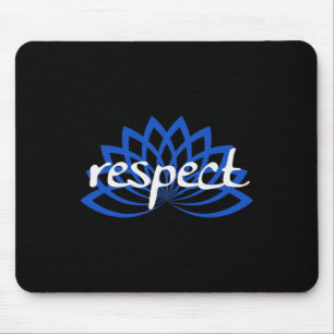 Blue Lotus Respect  Mouse Pad