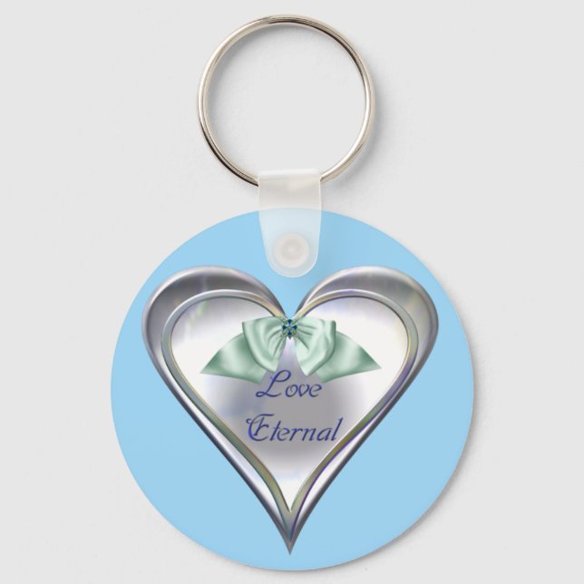Blue Love Eternal Key Chain (Front)