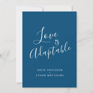 Blue love is adaptable change streaming wedding announcement