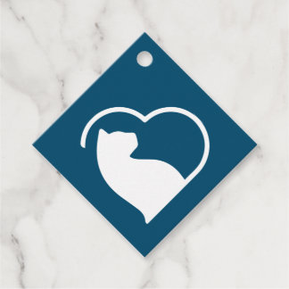 blue lovecats gift tags