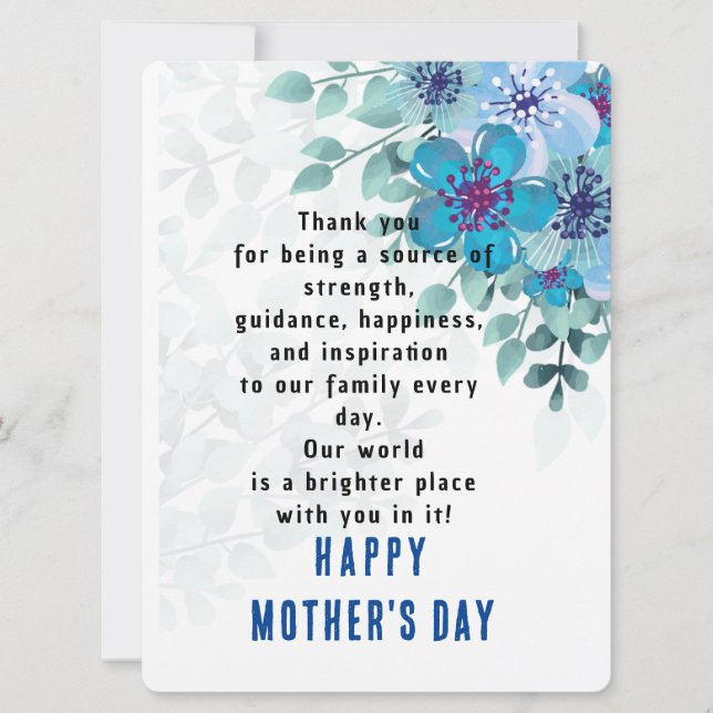 Blue Lover Flat Greeting Card (Front)