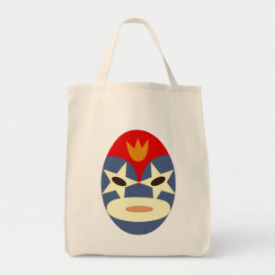 Blue Lucha Libre Mask Tote Bag