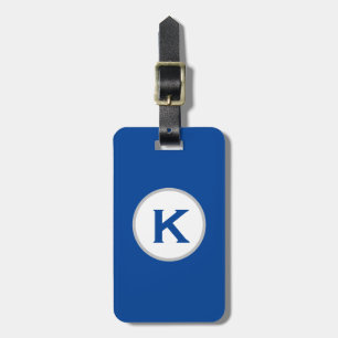 Blue luggage tag