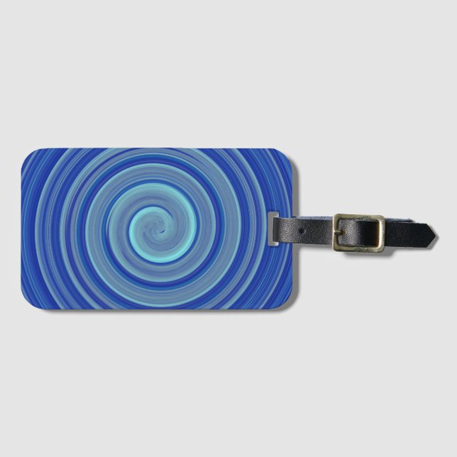 Blue Luggage Tag (Front Horizontal)