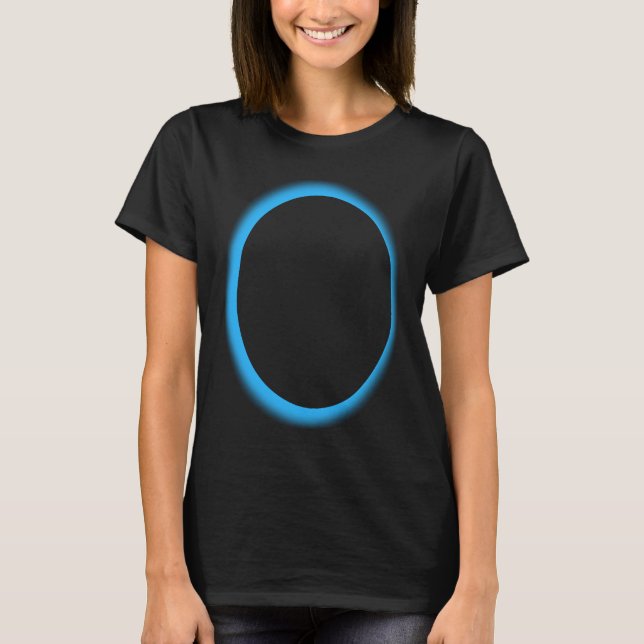 Blue Lunar Eclipse Moon Astronomy Space T-Shirt (Front)