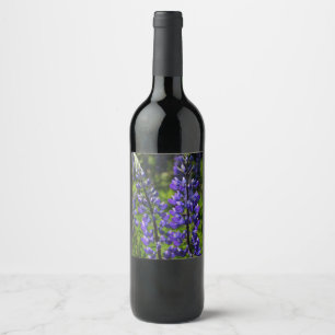 Blue Lupines Wine Label