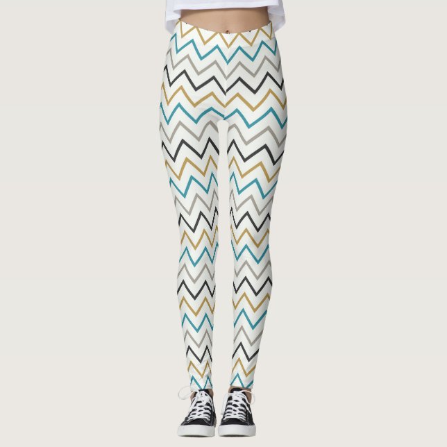 Blue luxury  leggings (Front)