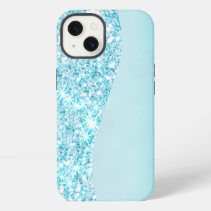 Blue Luxury Modern gradient galaxy glitter star iPhone 13 Case