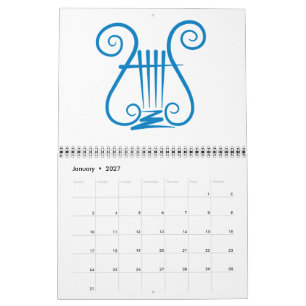 Blue Lyre Calendar
