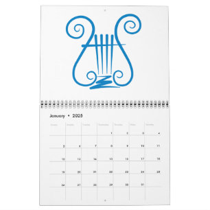Blue Lyre Calendar