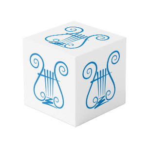 Blue Lyre Cube