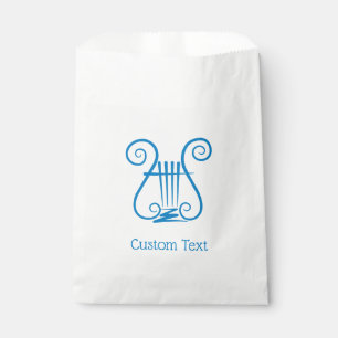 Blue Lyre Favour Bag