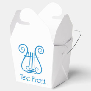 Blue Lyre Favour Box