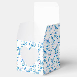 Blue Lyre Favour Box