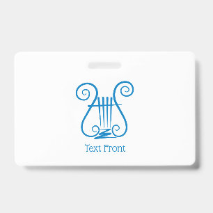 Blue Lyre ID Badge