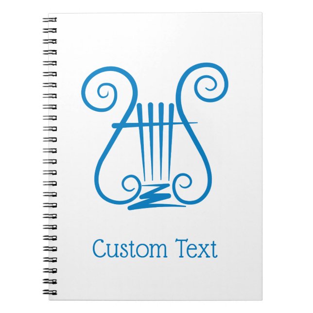 Blue Lyre Notebook (Front)