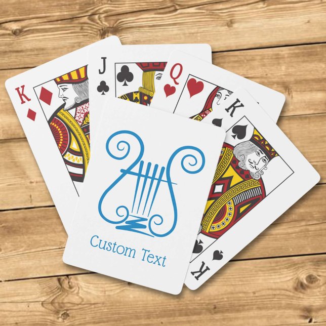 Blue Lyre Playing Cards (Creator Uploaded)