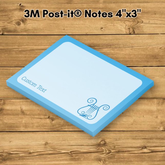 Blue Lyre Post-it Notes (Creator Uploaded)