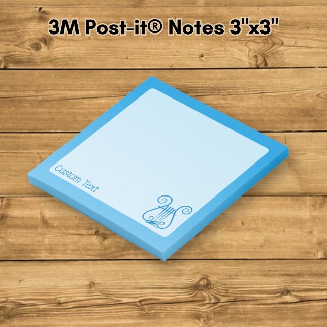 Blue Lyre Post-it Notes (Creator Uploaded)