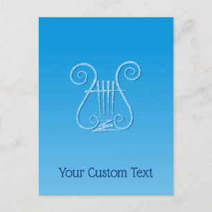Blue Lyre Postcard