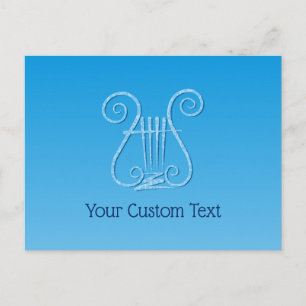 Blue Lyre Postcard
