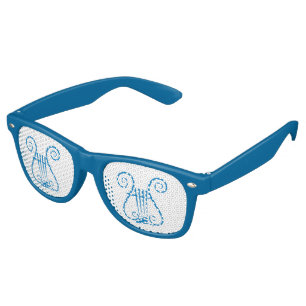 Blue Lyre Retro Sunglasses