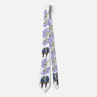 Blue macaw tie