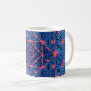 Blue Machine Eyes Coffee Mug