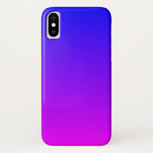 Blue Magenta Gradient iPhone X Case