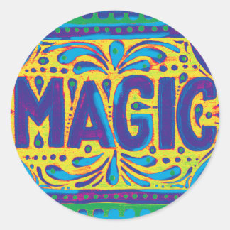 Blue Magic Classic Round Sticker