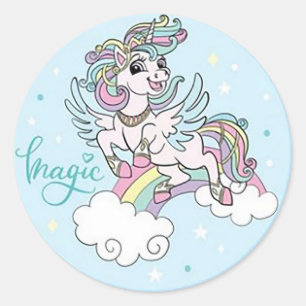Blue Magic Classic Round Sticker