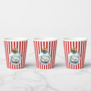 Blue Magic Ornament Christmas Paper Cups