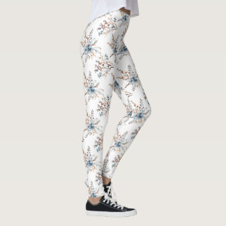 Blue Magnolia Leggings