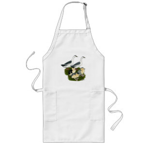 Blue Magpie Duck Family Long Apron