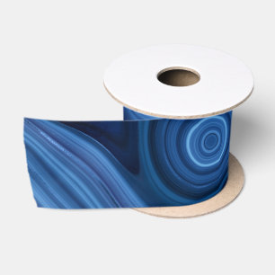 Blue Malachite Stone Mineral Gemstone Geology Satin Ribbon